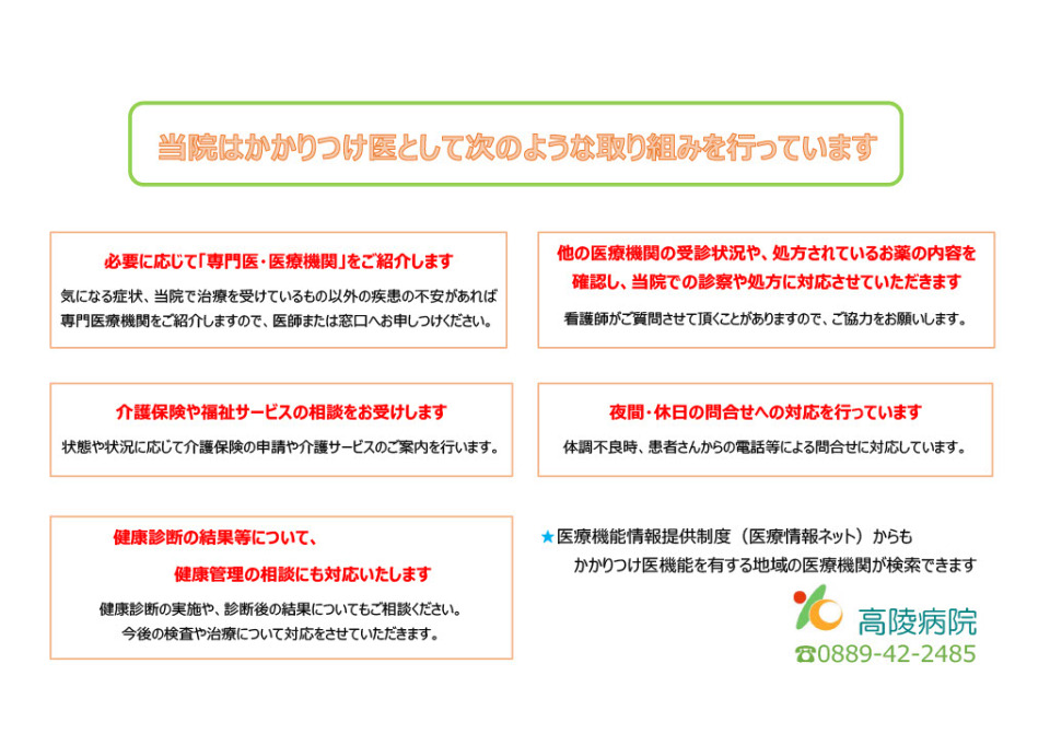 機能強化加算に関する院内掲示